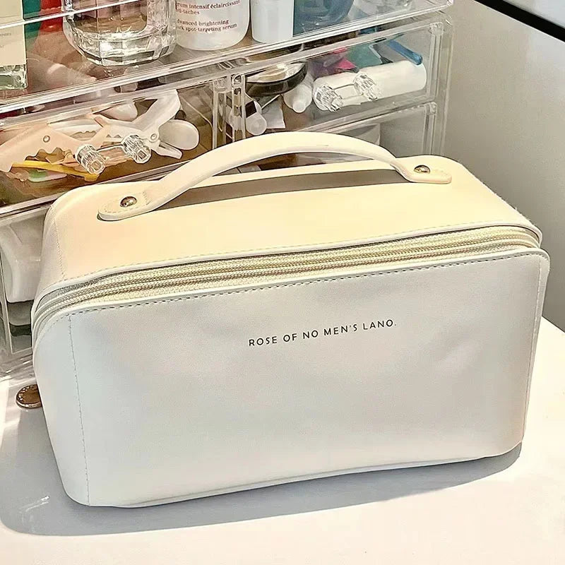 Organizador de maquillaje, neceser de mujer, estuche de maquillaje, bolsa de almacenamiento, caja de lujo para señoras, neceser de cosméticos, bolsa de viaje con cremallera