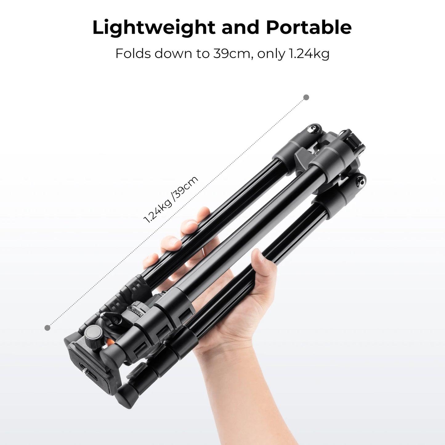 K&F Concept K234A0+BH-28L — Trépied Photo 64 Pouces Léger Rotule Charge 8kg