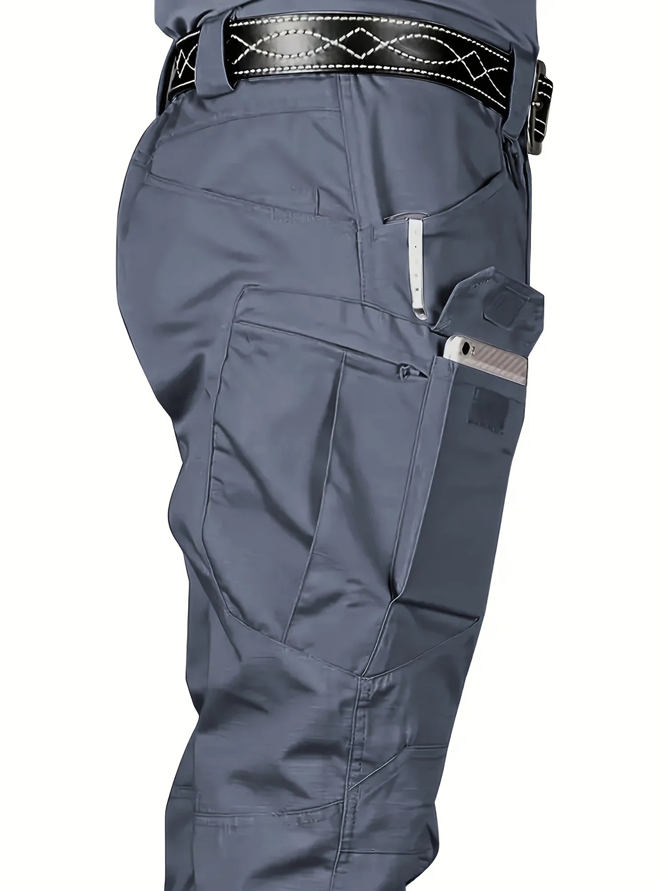 Pantalón cargo táctico para hombre, talla grande 6XL, pantalón deportivo informal para exteriores, senderismo, pesca, impermeable, multibolsillos