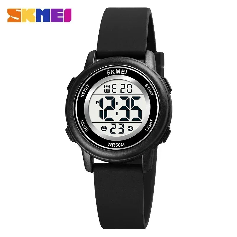 Montre enfant étanche avec alarme — sport, LED colorée, numérique, garçons et filles