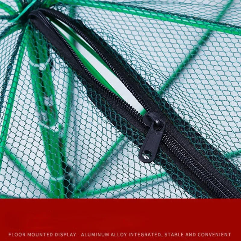 Filet de pêche en maille pliée hexagonale octogonale, 8 trous, filets de pêche à la main, filets de lancer, écrevisses, crevettes, piège de réservoir, Cage, outil de maille