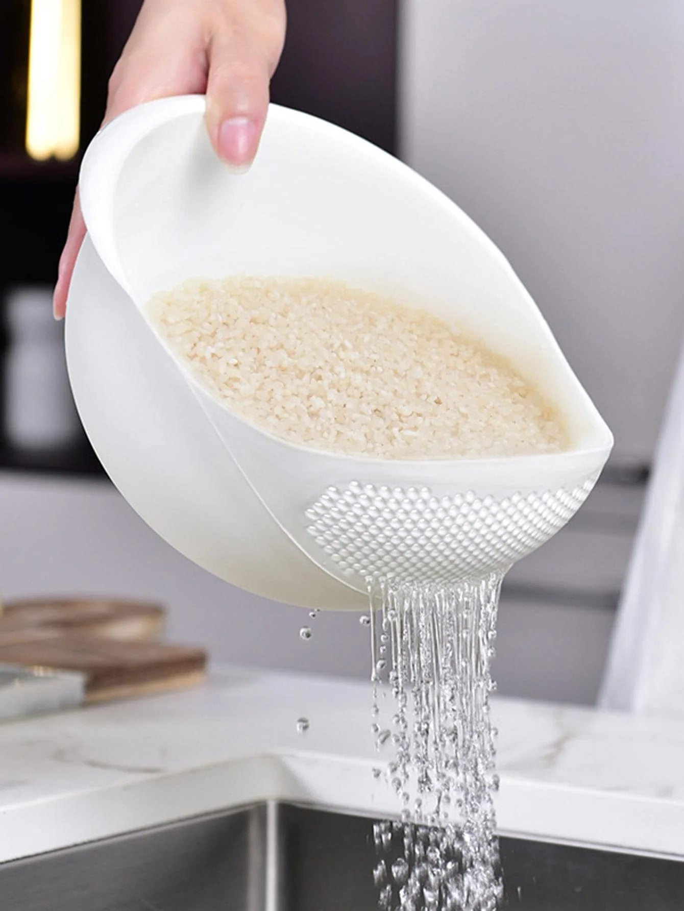 Bol à Riz & Panier de Vidange — Organisateur Lavage Cuisine Lot 1/3 Pièces