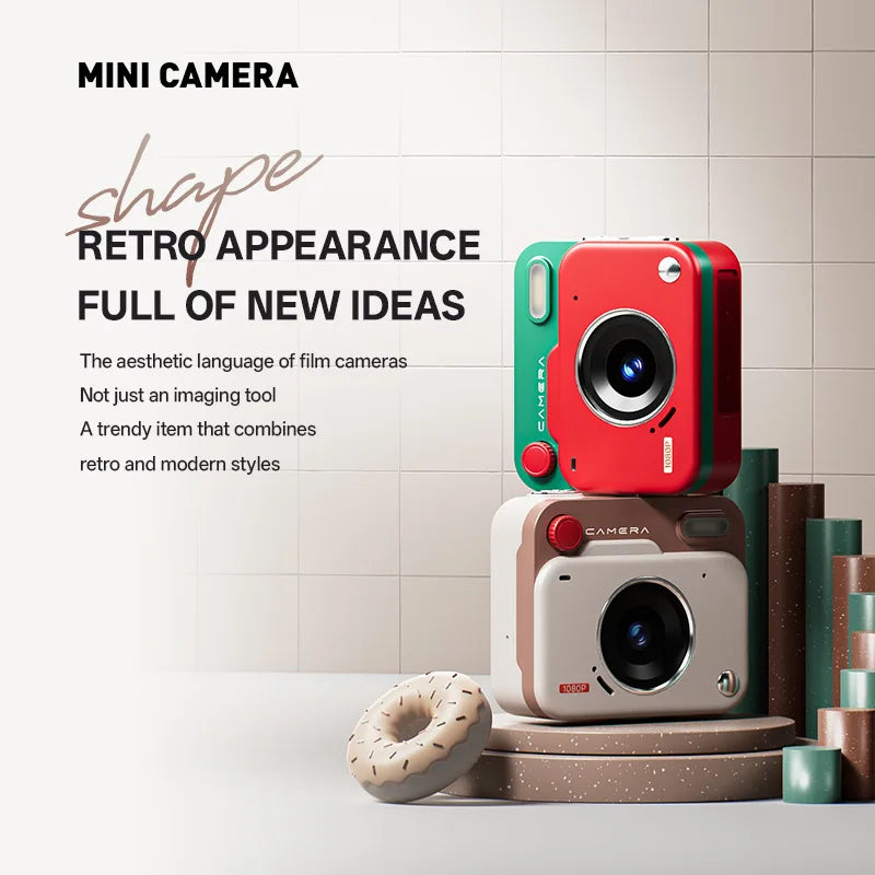 New Retro CCD Mini High Definition Digital Camera Pixel Student Campus Photography Recording Small Size Easy to Carry Camera