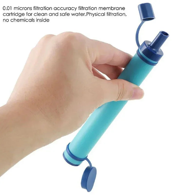 Mini filtre à eau en plein air, paille de Purification de Camping, purificateur d'eau Portable de randonnée pour la survie ou les fournitures d'urgence