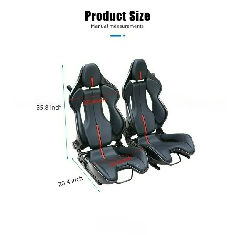 Siège de course réglable en cuir personnalisable — supercar, sport