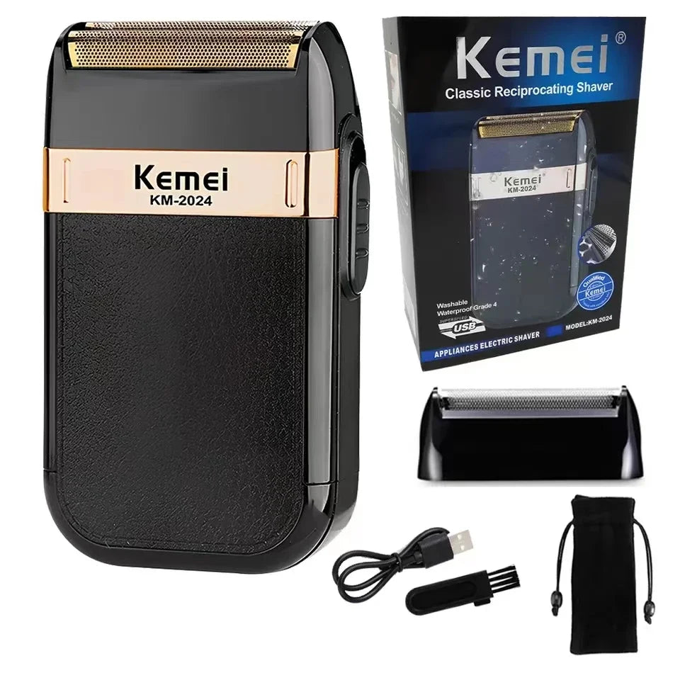 Kemei cortadora de pelo Km-809A Km-2299 Km-2024 cortadora de barba inalámbrica UBS Recargable potentes cortadoras de pelo eléctricas para hombres