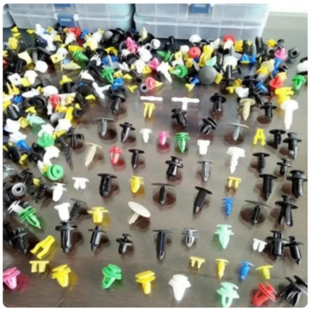 500/200/100 Piezas 30 Tipos Universal Surtido Auto Sujetador de Coche, Clips de Retención para Parachoques de Coche, Remaches de Sujeción de Paneles de Puerta, Forro para Todos los Coches