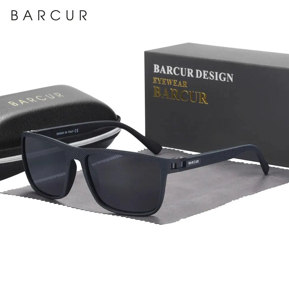 Lunettes de soleil polarisées TR90 sport léger — protection UVAB, homme et femme