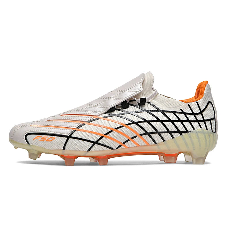 pscownlg Chaussures de Football FG Homme Microfibre Montantes — Crampons Longs, Match & Extérieur EU 34–46