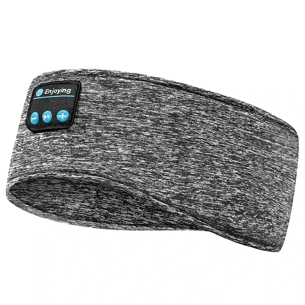 Casque Bluetooth 5.0 bandeau de couchage — écouteurs sport sans fil, masque pour les yeux, musique
