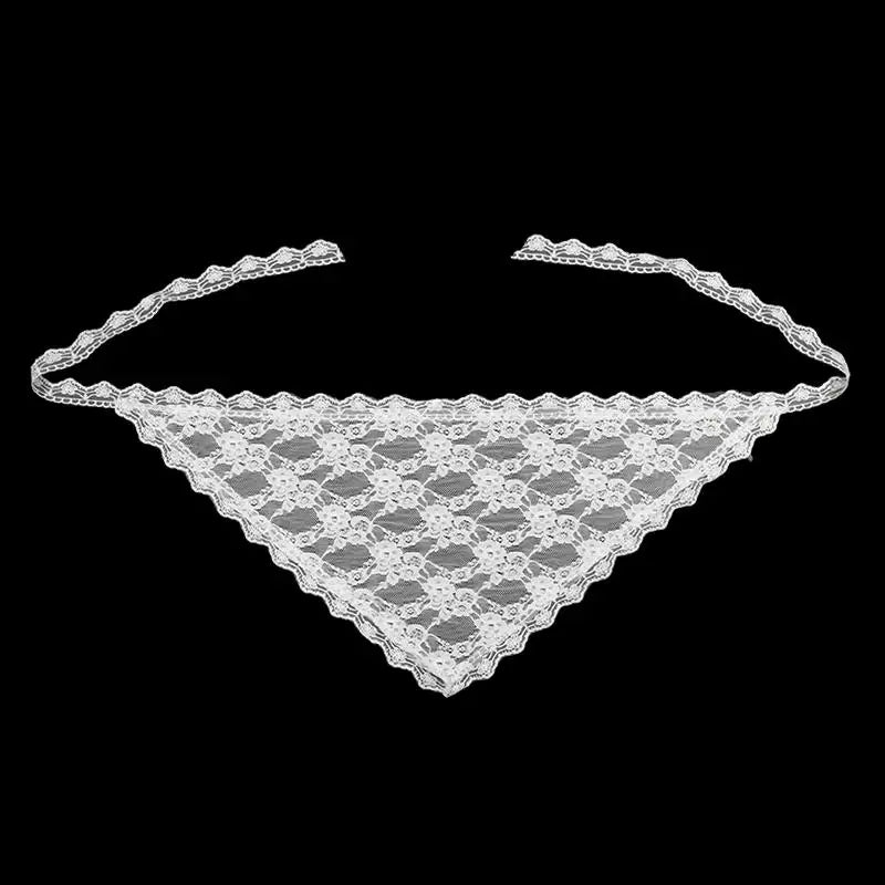 Jupe courte Triangle en dentelle pour femmes, demi-jupe empilée de Style coréen, petit tablier, rideau de fesses, mousseline douce, à la mode