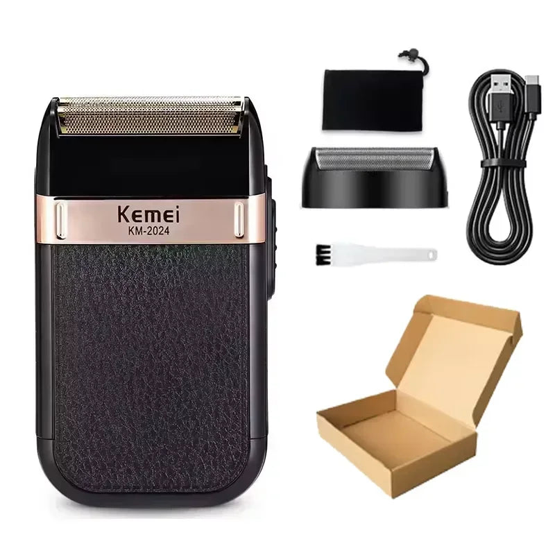 Kemei cortadora de pelo Km-809A Km-2299 Km-2024 cortadora de barba inalámbrica UBS Recargable potentes cortadoras de pelo eléctricas para hombres