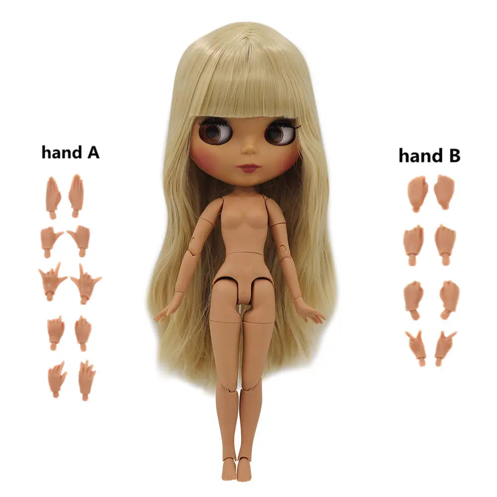 Poupée 1/6 corps articulé BJD bricolage — mode, fille, cadeau, ensemble à main A & B