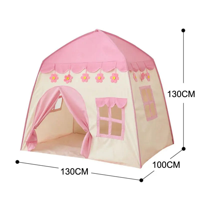 Kids tent indoor and outdoor games garden Tipi princess castle folding Cubby toys tents Children room house teepee Playhouse
