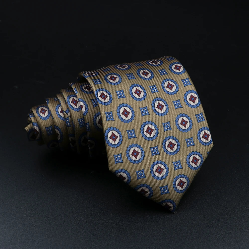 51 Estilos hombres corbatas de seda Jacquard a rayas a cuadros corbata floral accesorios uso diario camisa traje corbata regalo de fiesta de boda