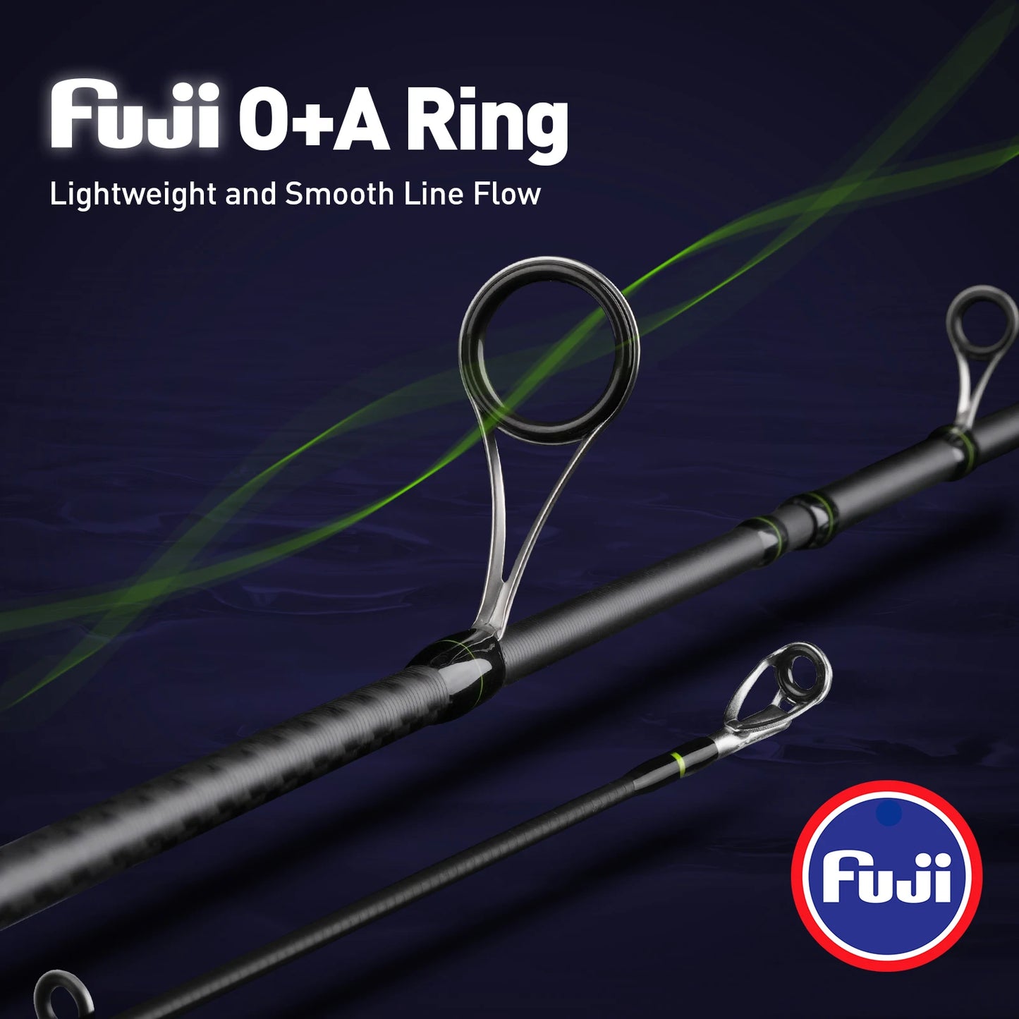 【De Pologne】Canne à pêche HANDING M1 Bass avec anneaux Fuji O+A, blank en fibre de carbone 24T, poignée, canne spinning/casting 1.68-2.13m
