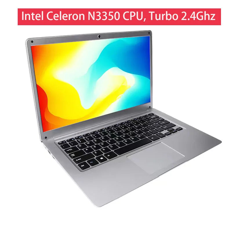GMOLO portátil de 14 pulgadas Windows 10, 6 GB de RAM, 64 GB + 128 GB/256 GB SSD, USB 3.0, WiFi, Bluetooth, cámara delgada, Ultrabook barato, Netbook