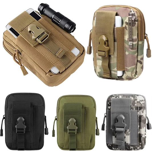 Sac de taille tactique pour hommes, sac Molle de chasse en plein air, Pack EDC multifonction, Sport, randonnée, chasse, outils de travail, pochette pour téléphone portable