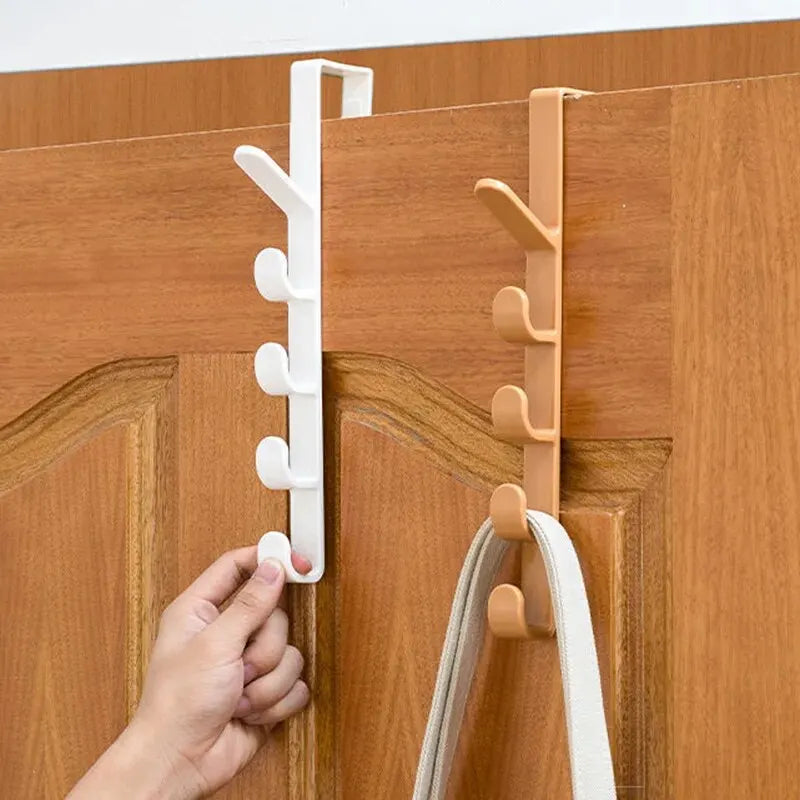 1pc chambre porte cintre vêtements suspendus support sur la porte en plastique stockage à domicile Organization crochets, porte-monnaie pour sacs Rails