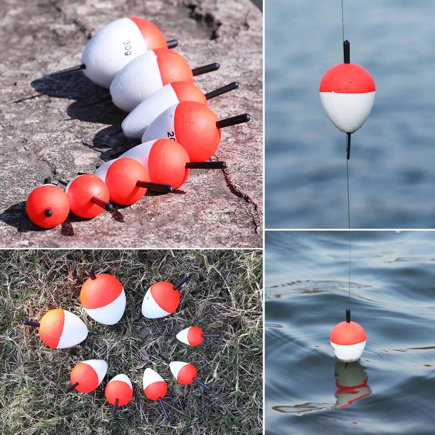 Sougayilang Fishing Float Set 5pcs/8pcs EVA Material Professional Upright Buoy Accessories Fishing Float
