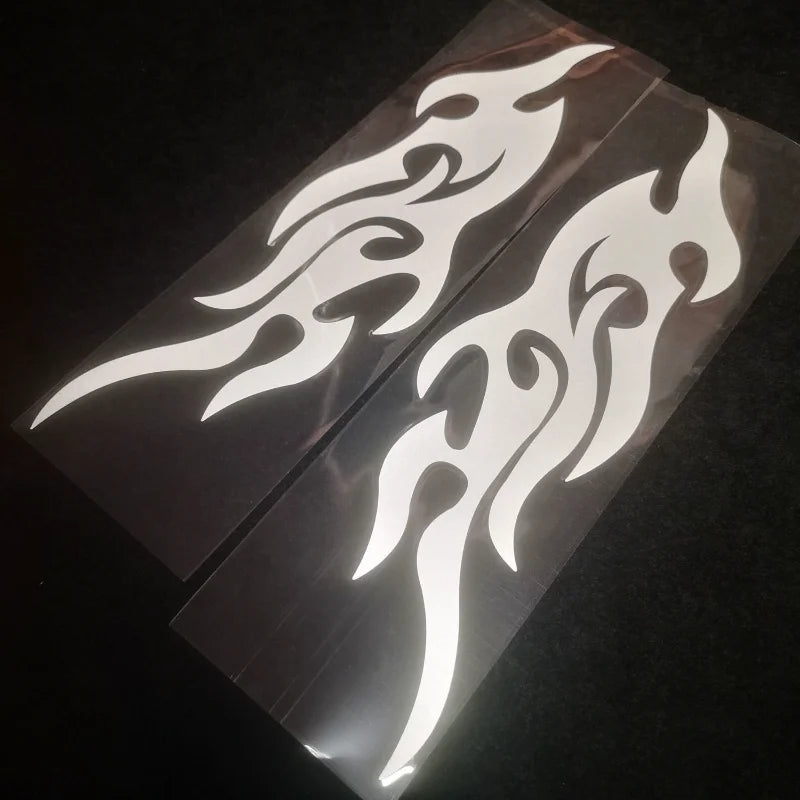 Autocollants réfléchissants de flamme de Moto, bande de feu fraîche auto-adhésive, autocollants modifiés, décoration de carrosserie de Moto, fournitures de Voiture