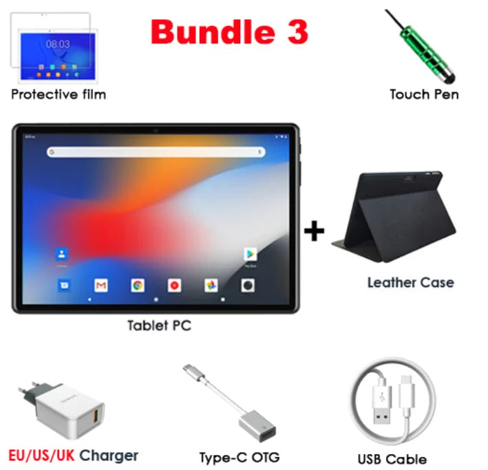 Global Pad-Tablet de persistencia 4G, Octa Core, Android 12, Ordenador PC, Tarjeta ocular para turistas, Llamada telefónica, WiFi, Bluetooth, Original, Nuevo, 2024