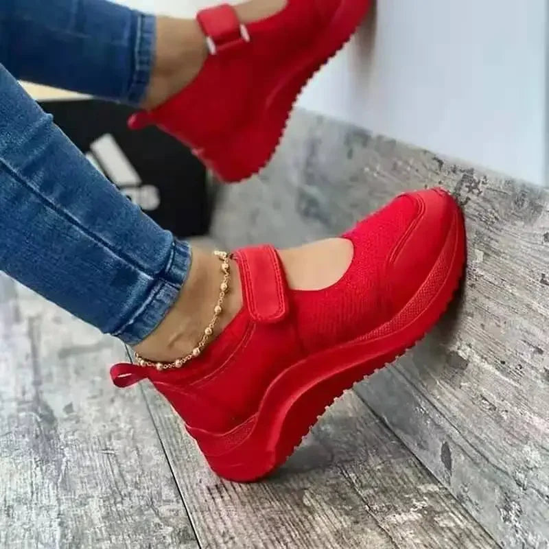 Women's Summer Dance Shoes, Casual Sneakers, Breathable Mesh, Platform, Matching