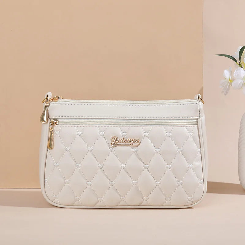 Bolsos de mensajero bordados para mujer, bolsos de cuero, bolsos de mano para mujer, bolso de mano con bola de pelo
