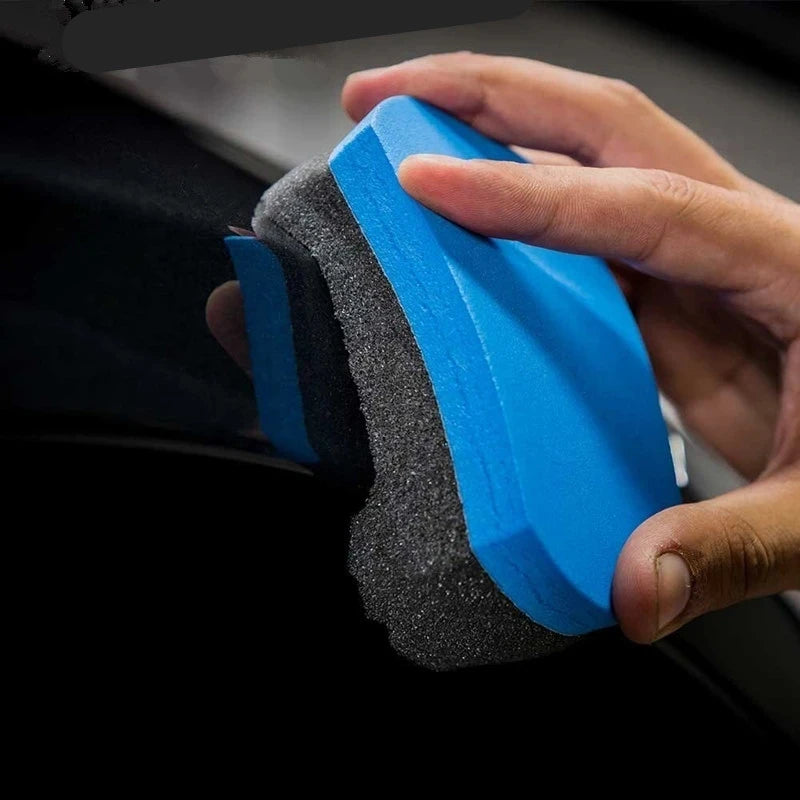 Éponge de lavage de voiture, 2 pièces, outils de nettoyage de Coche, entretien automobile, mousse de cire, tampon de polissage, cire de détail de voiture, polisseuses de Voiture