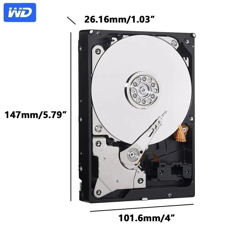 Disque dur interne WD Blue 3,5" SATA III 5400 RPM — 500 Go à 6 To