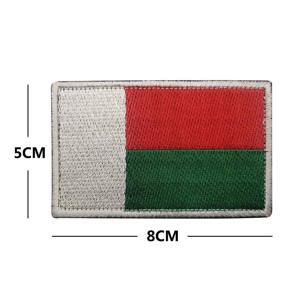 Drapeau d'Afrique 3D Egypte Kenya Algérie Nigeria Angola Tunisie Maroc Soudan Malte Namibie Ghana Mozambique Drapeaux Patchs brodés
