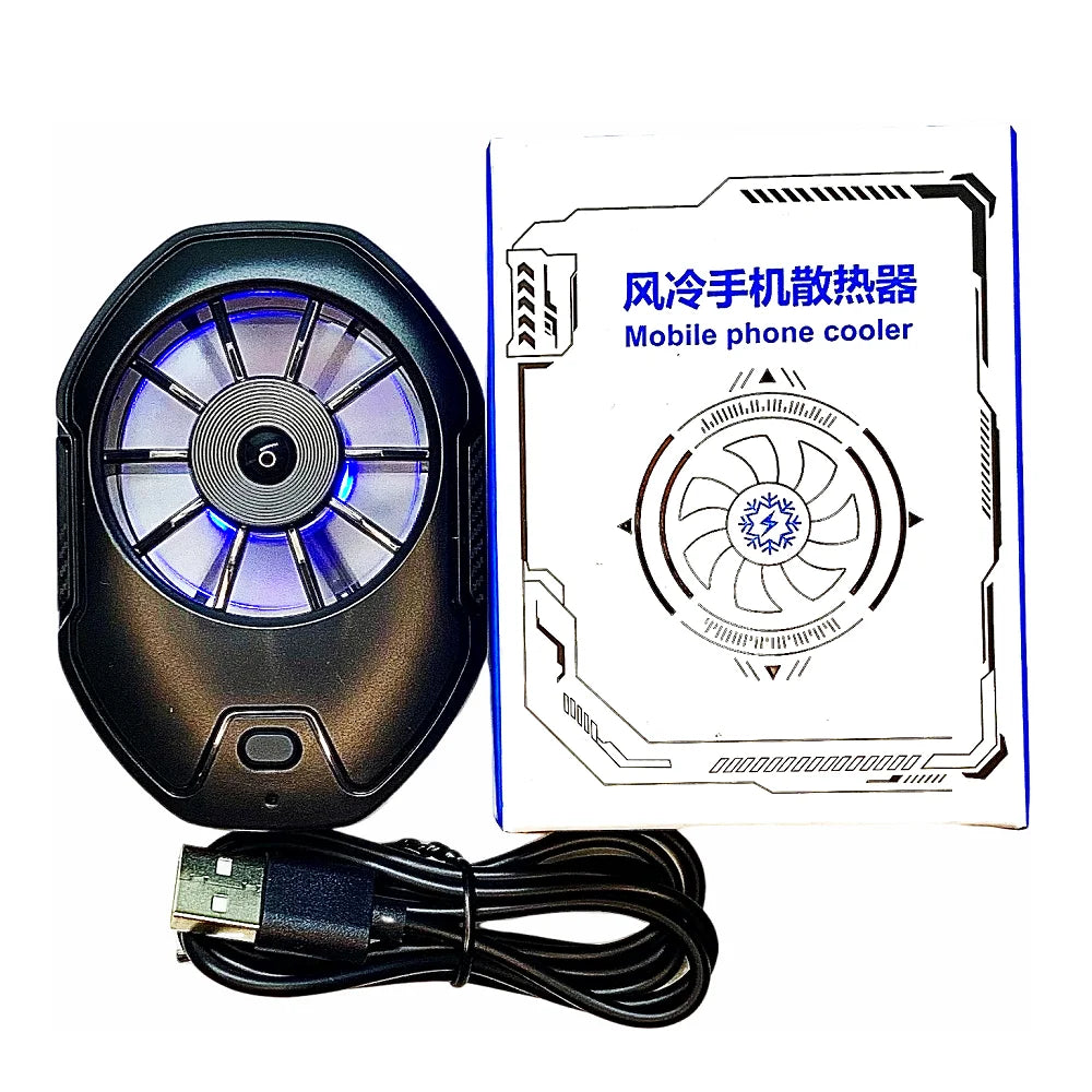 FS21 — Refroidisseur Téléphone Rechargeable 650mAh Ventilateur Silencieux LED RGB