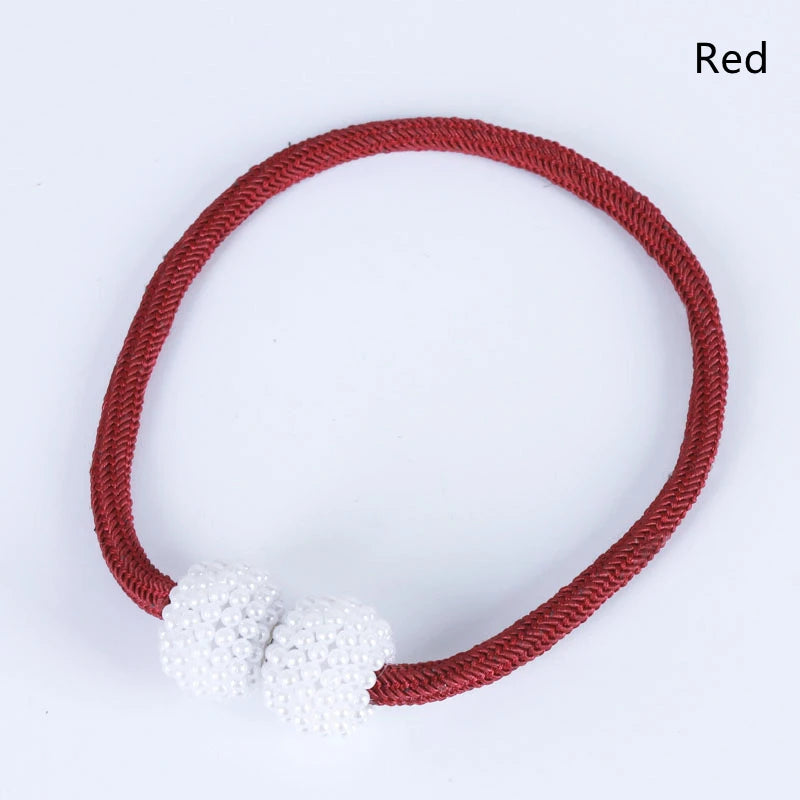 2/4 piezas, perlas magnéticas, clips para cortinas, alzapaños, hebillas, ganchos para colgar, bolas de hebilla, accesorios decorativos para cortinas.
