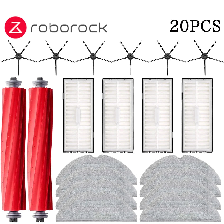 Accessoires pour aspirateur robot — brosse principale, filtre HEPA, vadrouilles, sac à poussière