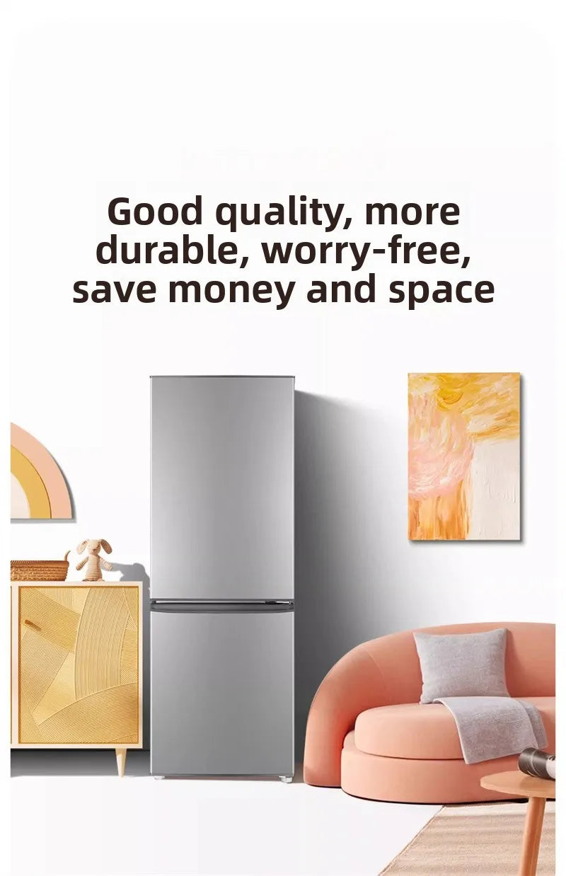 Refrigerador de primera clase, de bajo consumo energético, sin escarcha, congelador de gran capacidad de doble puerta, refrigerador para habitaciones de alquiler Z