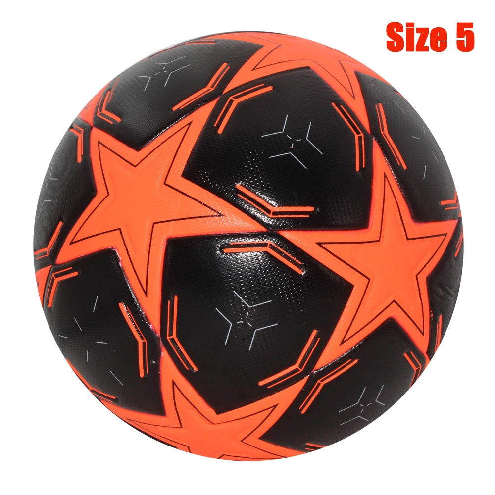 Ballon de Football Taille Officielle 4/5 PU — Sans Couture Match Extérieur