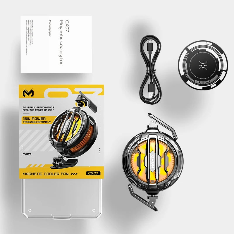 Refroidisseur téléphone semi-conducteur magnétique/clip — refroidissement rapide, gaming, diffusion en direct