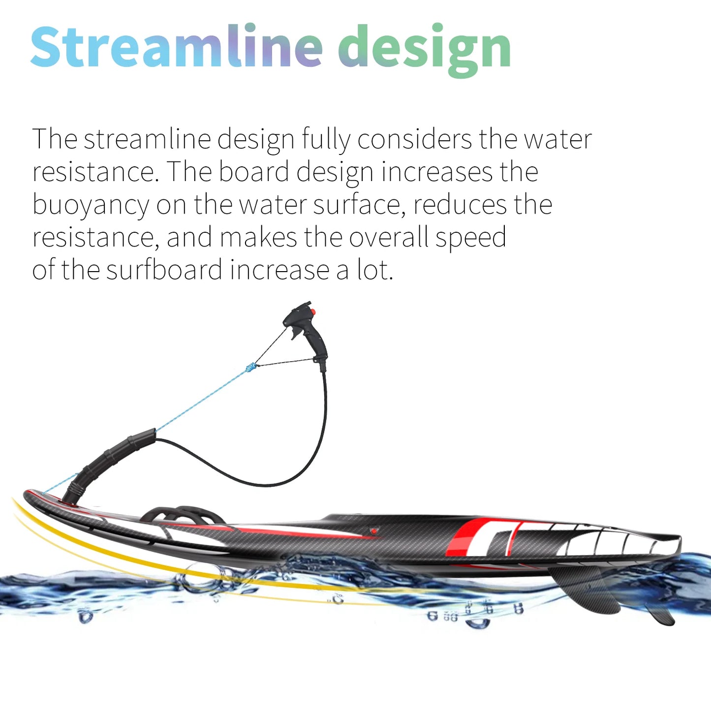 Full Carbon Fiber Jet Surfboards Fuel Powered Jet Surfboards Electric Water Surfboards 109cc