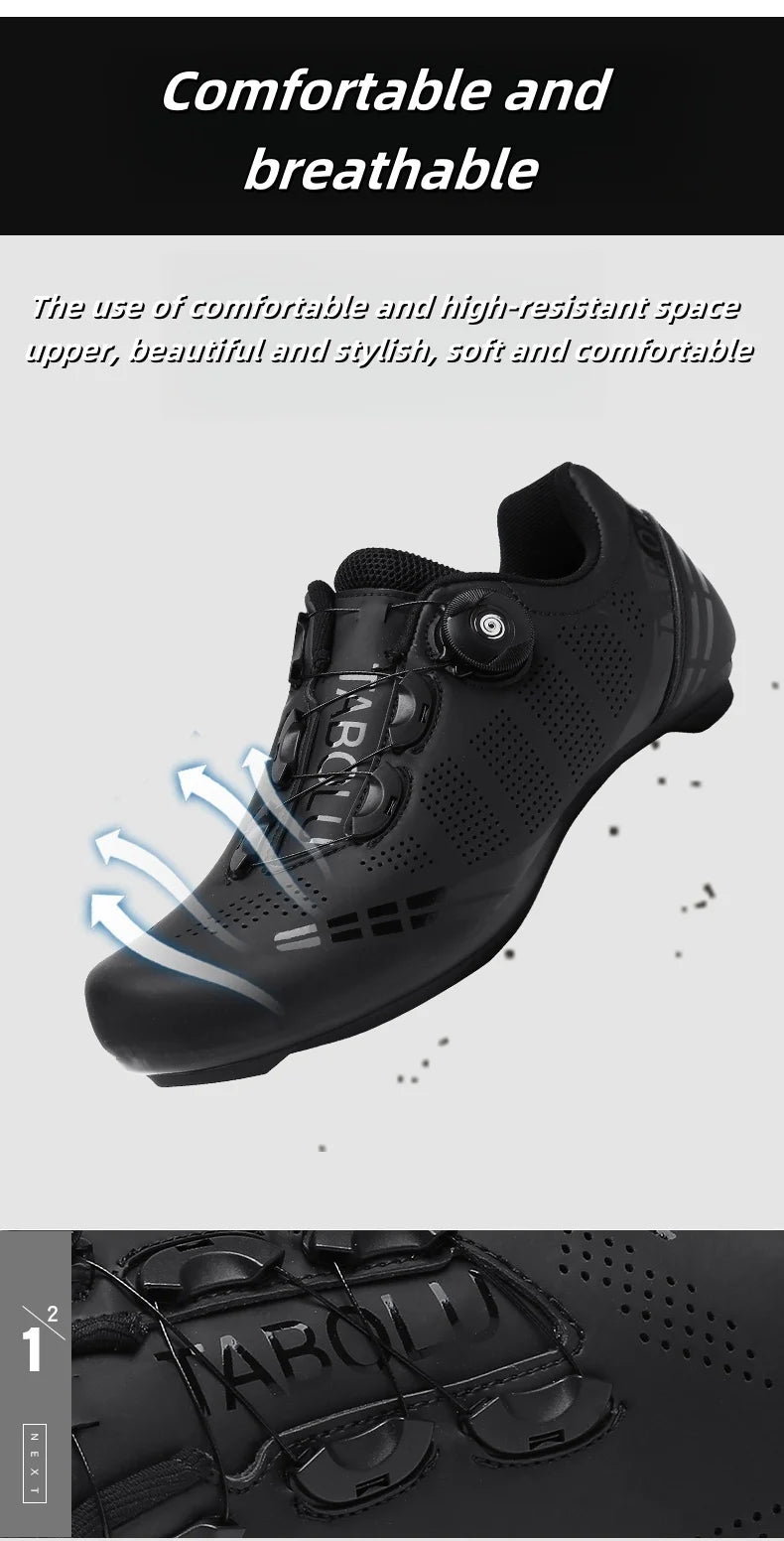 Zapatillas de ciclismo, zapatillas deportivas especiales SPD Road Racing para hombre, parte superior transpirable, zapatillas de ciclismo de montaña para exteriores