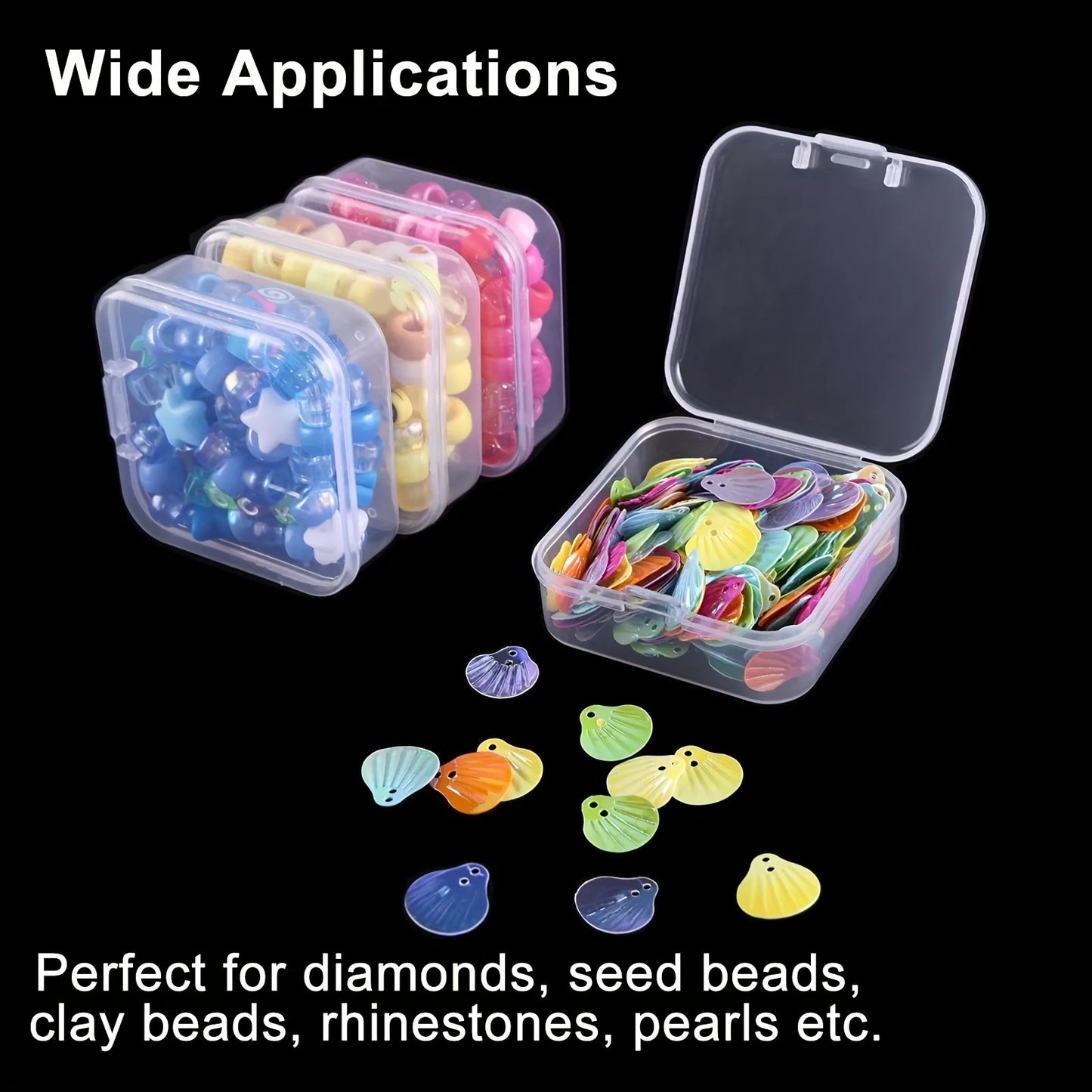 Storage Box for Beads, Nail Art Jewelry, Earrings, Executive Beads, Storage Bottle, DIY, Diamond Painting, Biscuit Crafts, 14 Pieces in 1 Set
