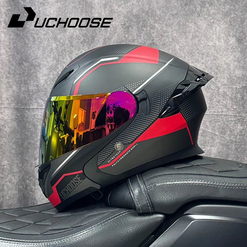 Casque de moto DOT de haute qualité quatre saisons course de Motocross modulaire rabattable hommes femmes casque tout-terrain casque gratuit