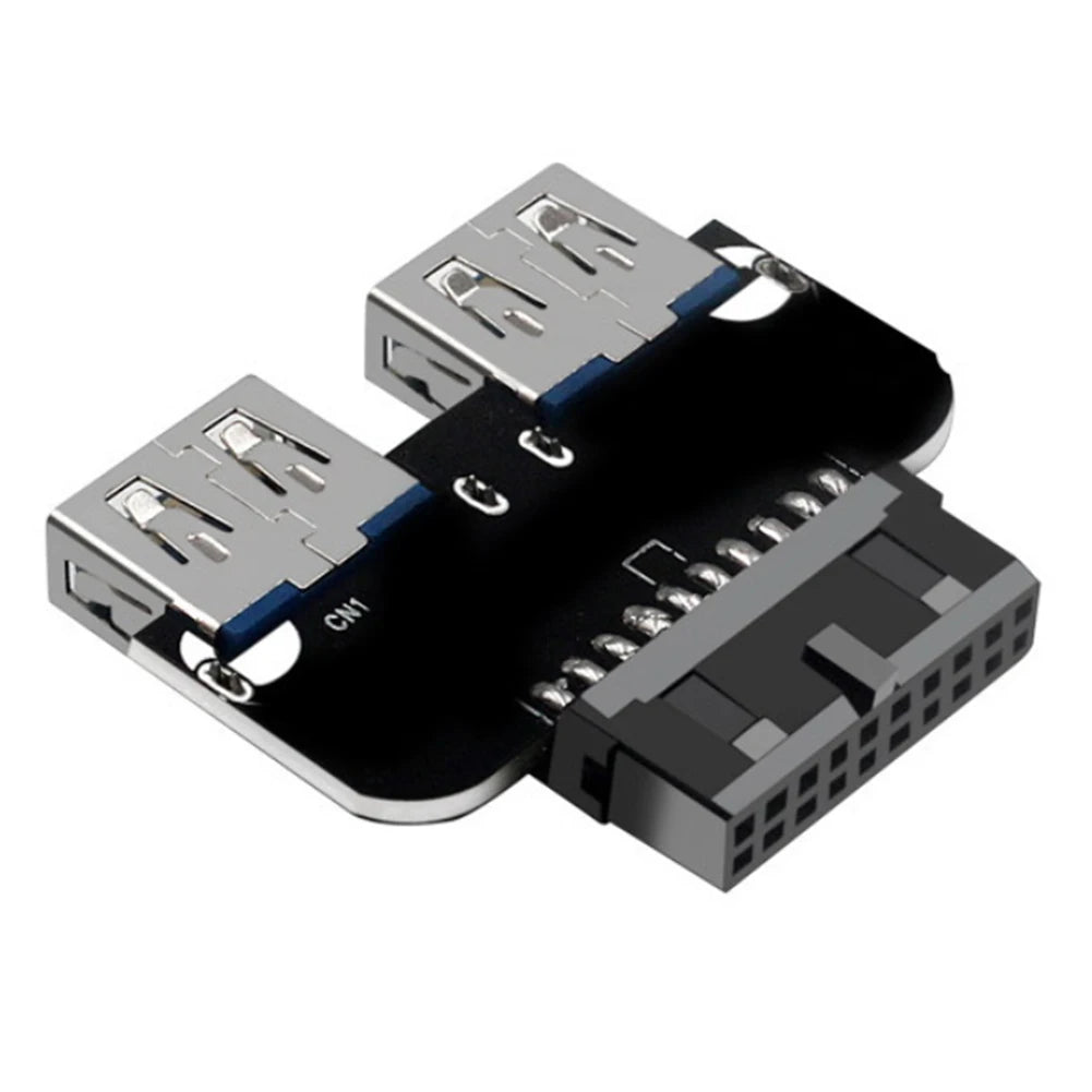 RGEconvex-Adaptateur de carte mère USB 3.0 femelle, convertisseur de carte mère, prise de bain, 19PIN, 20Pin, touriste