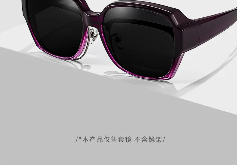 Lunettes de soleil polarisées rondes à la mode, couverture sur myopie, lunettes de Prescription portables pour hommes et femmes, Vintage, pour la pêche et la conduite