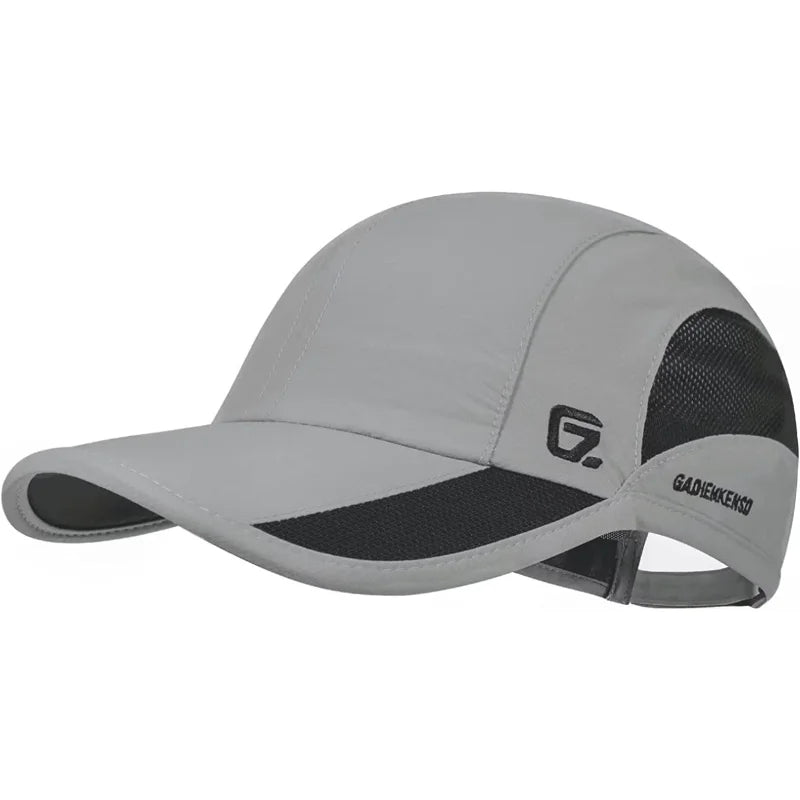 Casquette de sport unisexe à séchage rapide — réglable, légère, UPF 50+, course, randonnee, golf