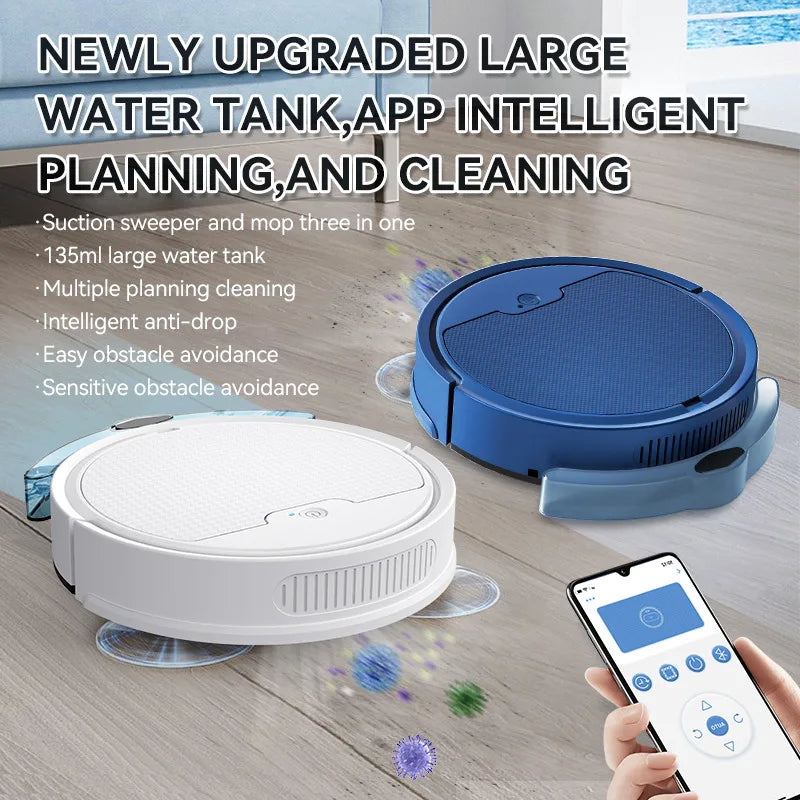 New 3-in-1 Sweep and Vacuum Cleaner Cordless Smart Sweeping Robot Home Sweeper Sweeping Robots for Home
