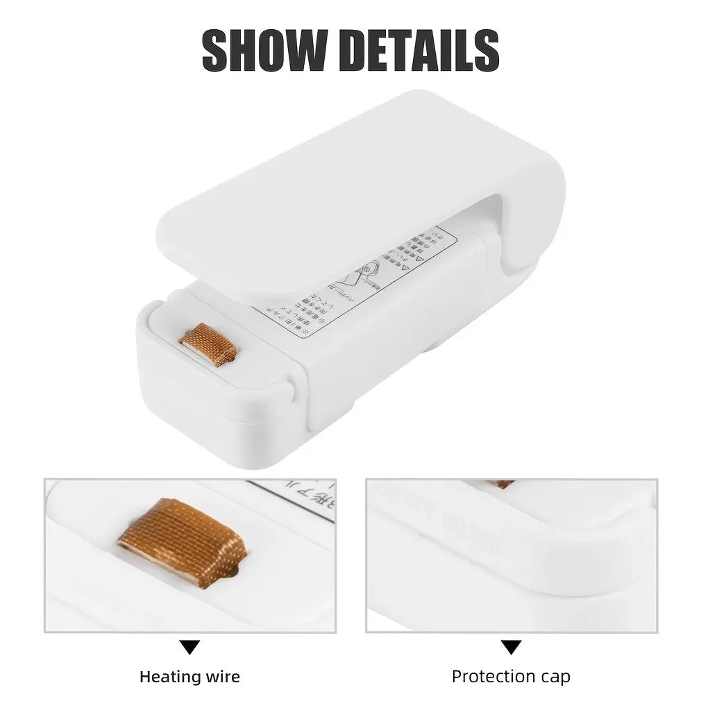 Sac thermoscellant portable — rangement plastique, mini clip alimentaire, collation, fruits, conservation fraîche