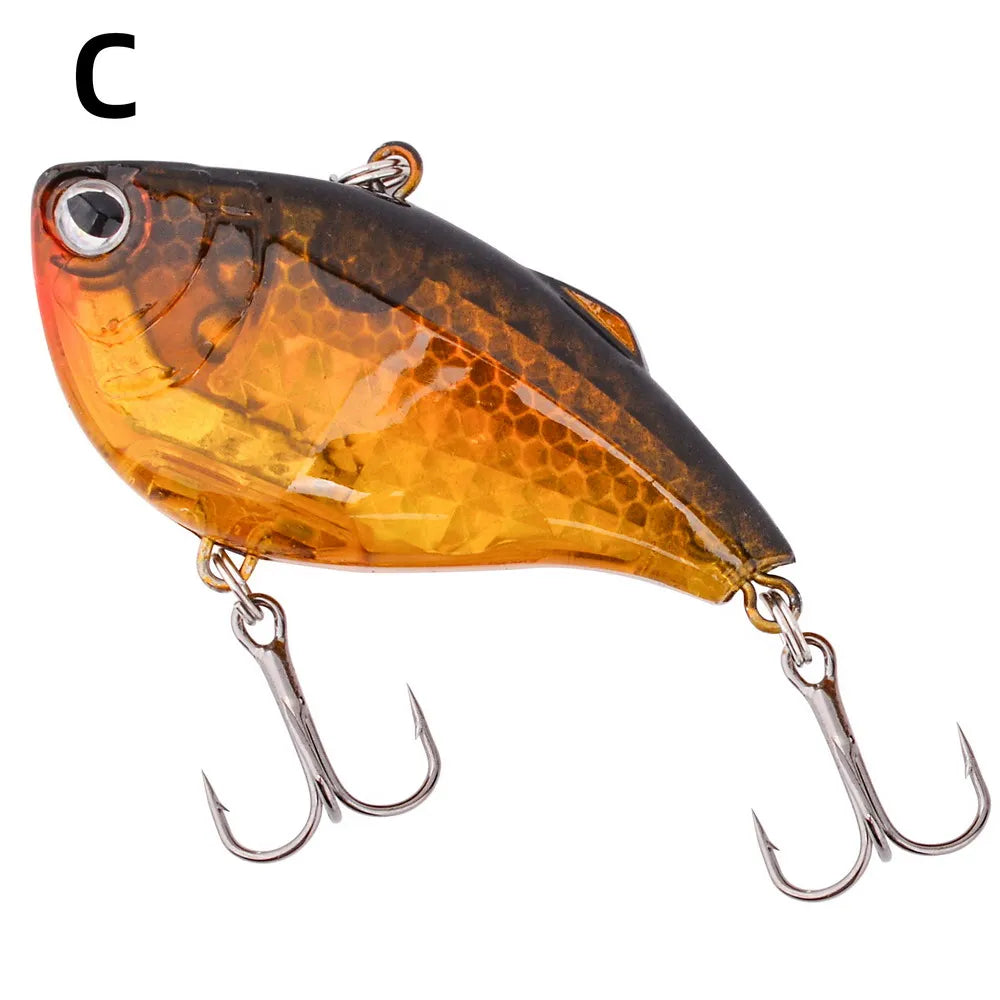 Aorace 1 PC VIB leurres de pêche 15g 6 cm appât dur artificiel coulant manivelle Wobber matériel de pêche avec hameçons triples