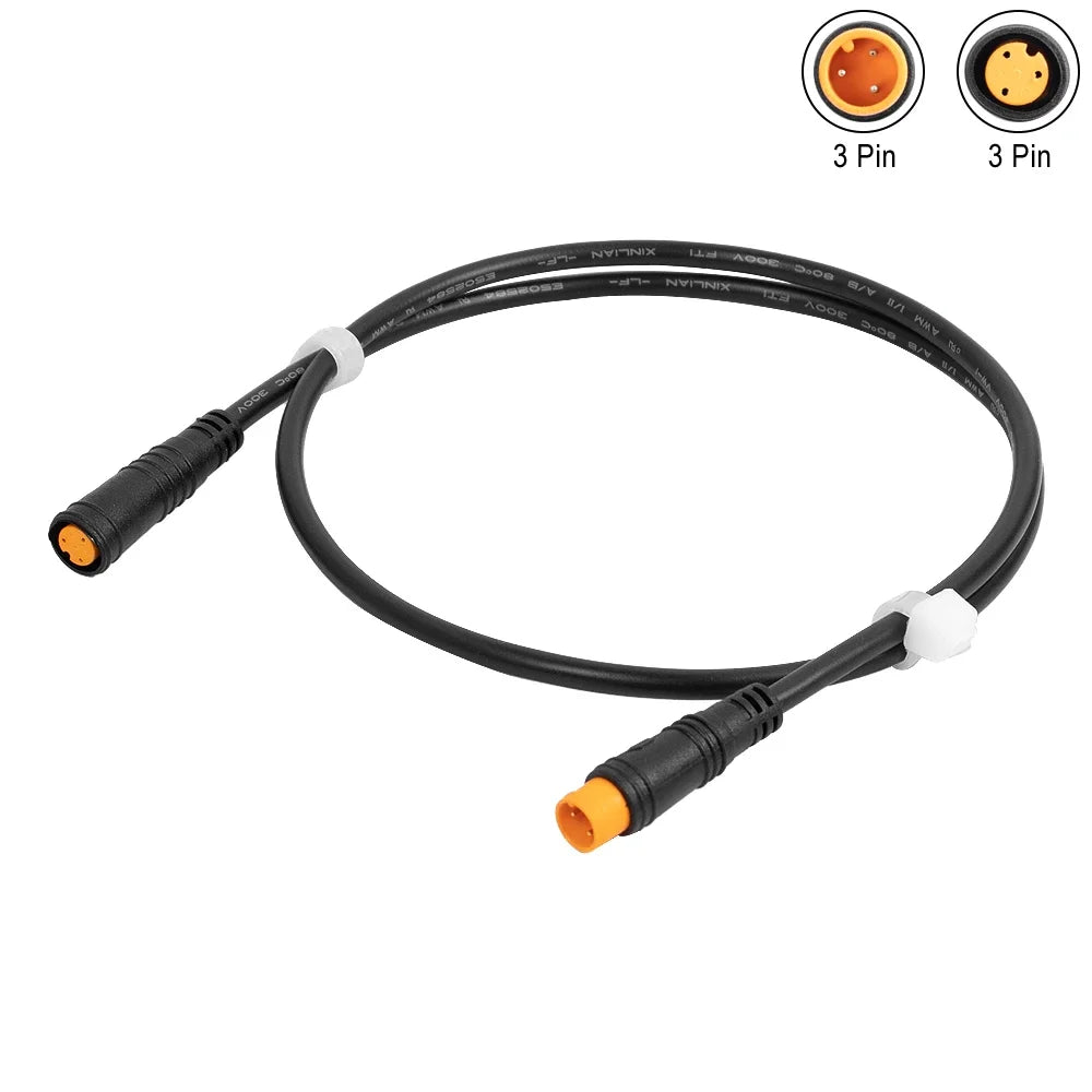 Câble Extension Accélérateur Pouce Vélo Électrique — Connecteur Conversion 3 Broches