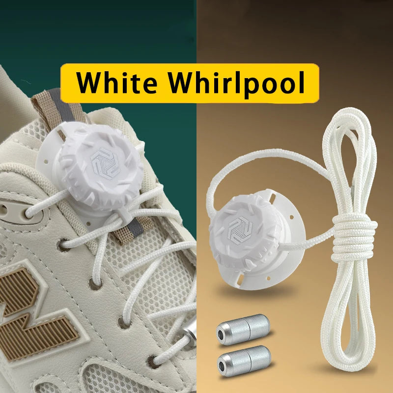 Lacets pivotants à boucle automatique, sans attaches, pour baskets d'enfants et d'adultes, accessoires de chaussures, 1 paire/2 paires