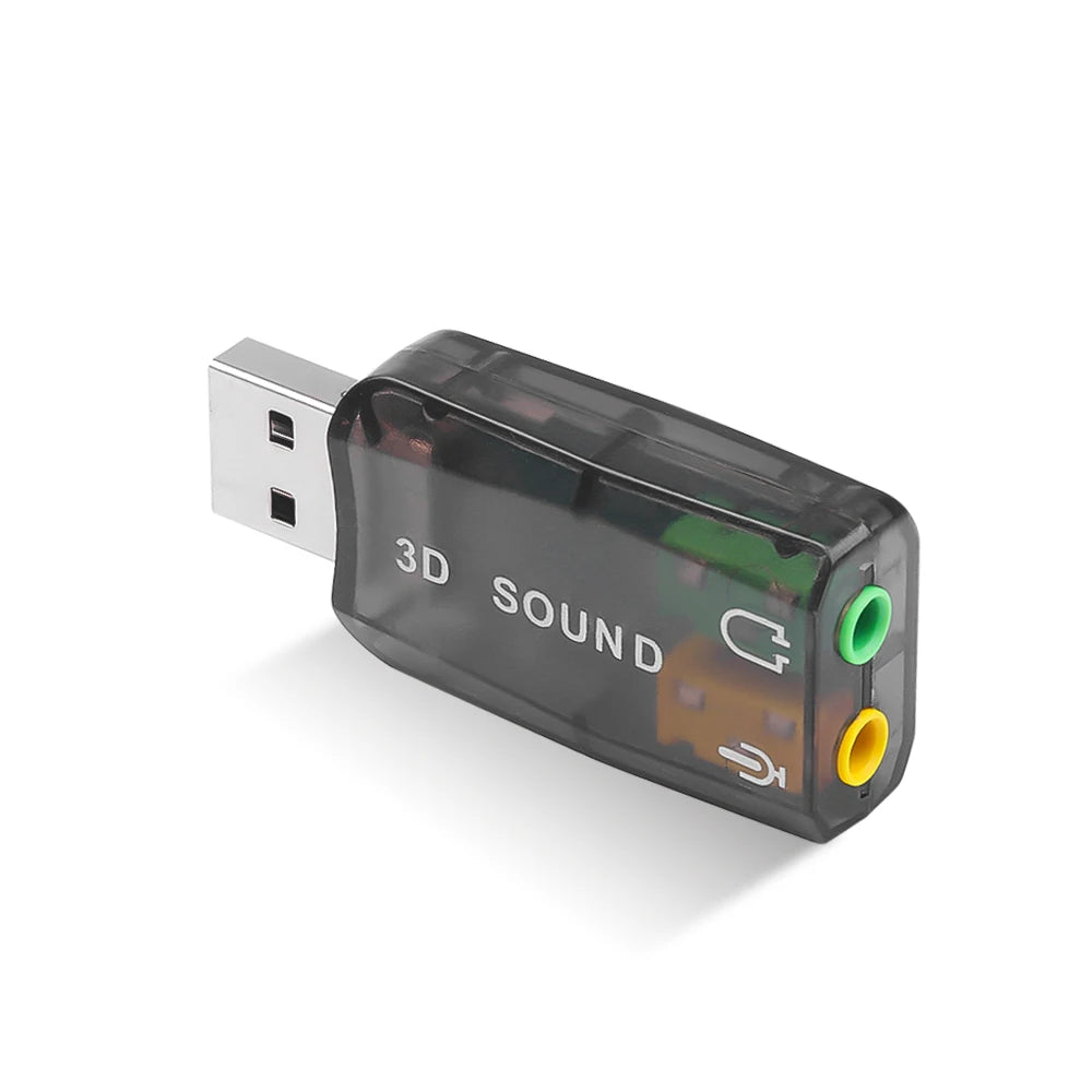 Carte Son USB Externe 5.1 Canaux — Interface Audio Indépendante PC & Laptop